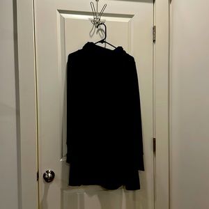 Navy blue Cabi cowl neck sweater dress